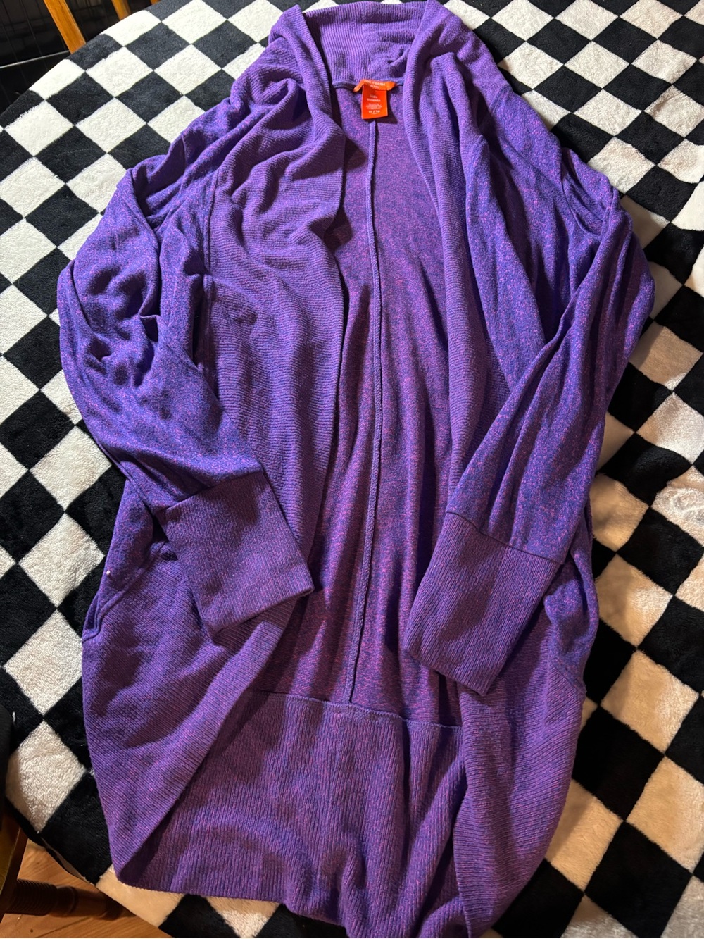 Girls XLARGE purple cardigan from Joe fresh